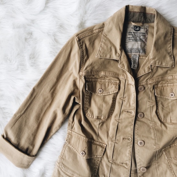 Lucky Brand Jackets & Blazers - Lucky Brand Khaki Cargo Jacket